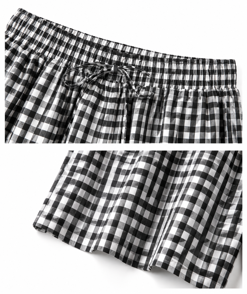 Bermuda a Quadri con Elastico | Look Estivo Casual