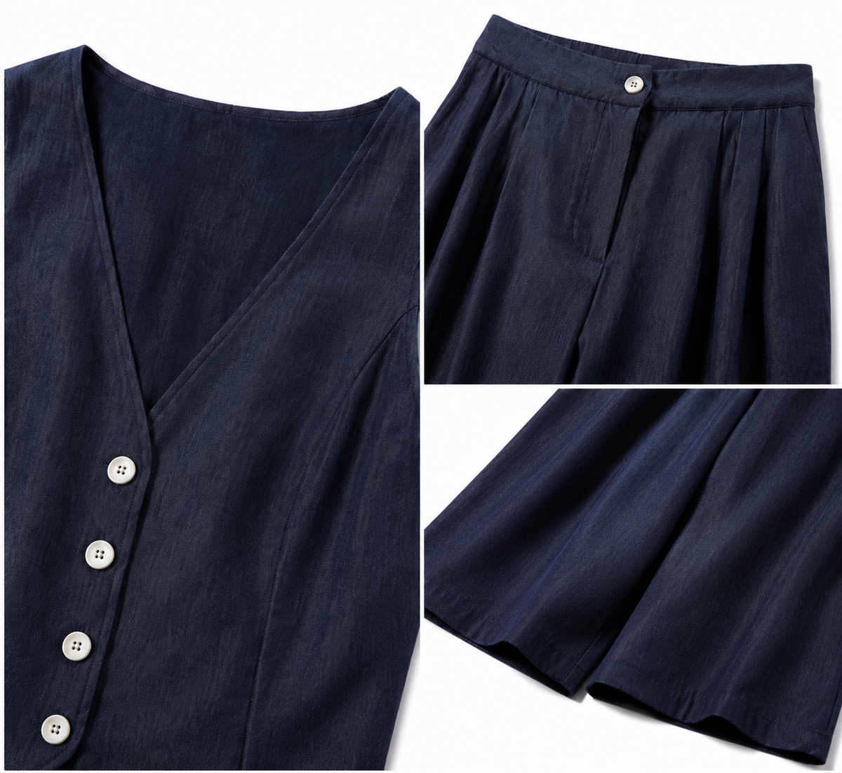 Completo Lino con Gilet e Pantaloni | Resort Chic