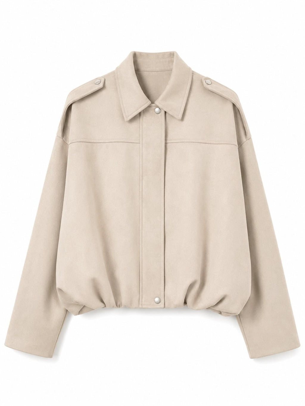 Giacca Pilota in Finta Pelle Scamosciata | Stile Casual