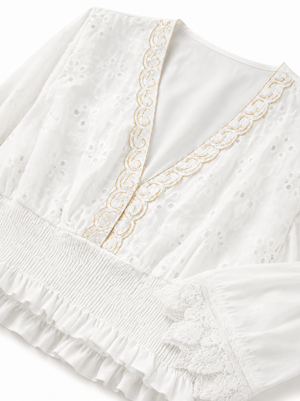 Blusa Broderie Anglaise | Look Boho Estivo