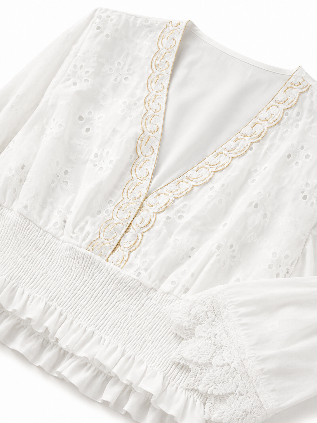 Blusa Broderie Anglaise | Look Boho Estivo