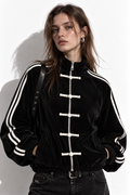 Giacca Sportiva con Colletto Alto e Nodi | Stile Street