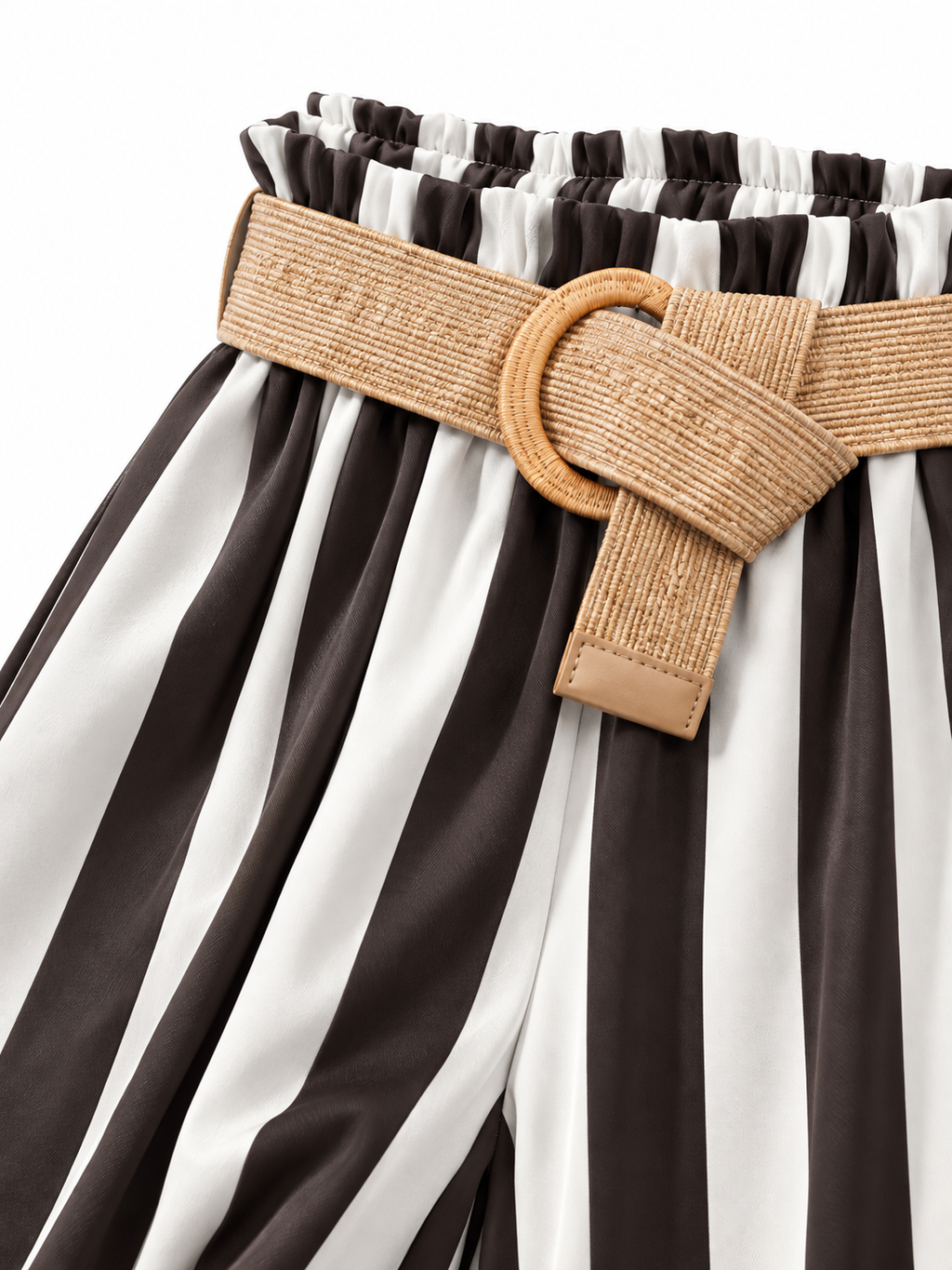 Pantaloni a Righe Verticali con Gamba Larga | Stile Casual