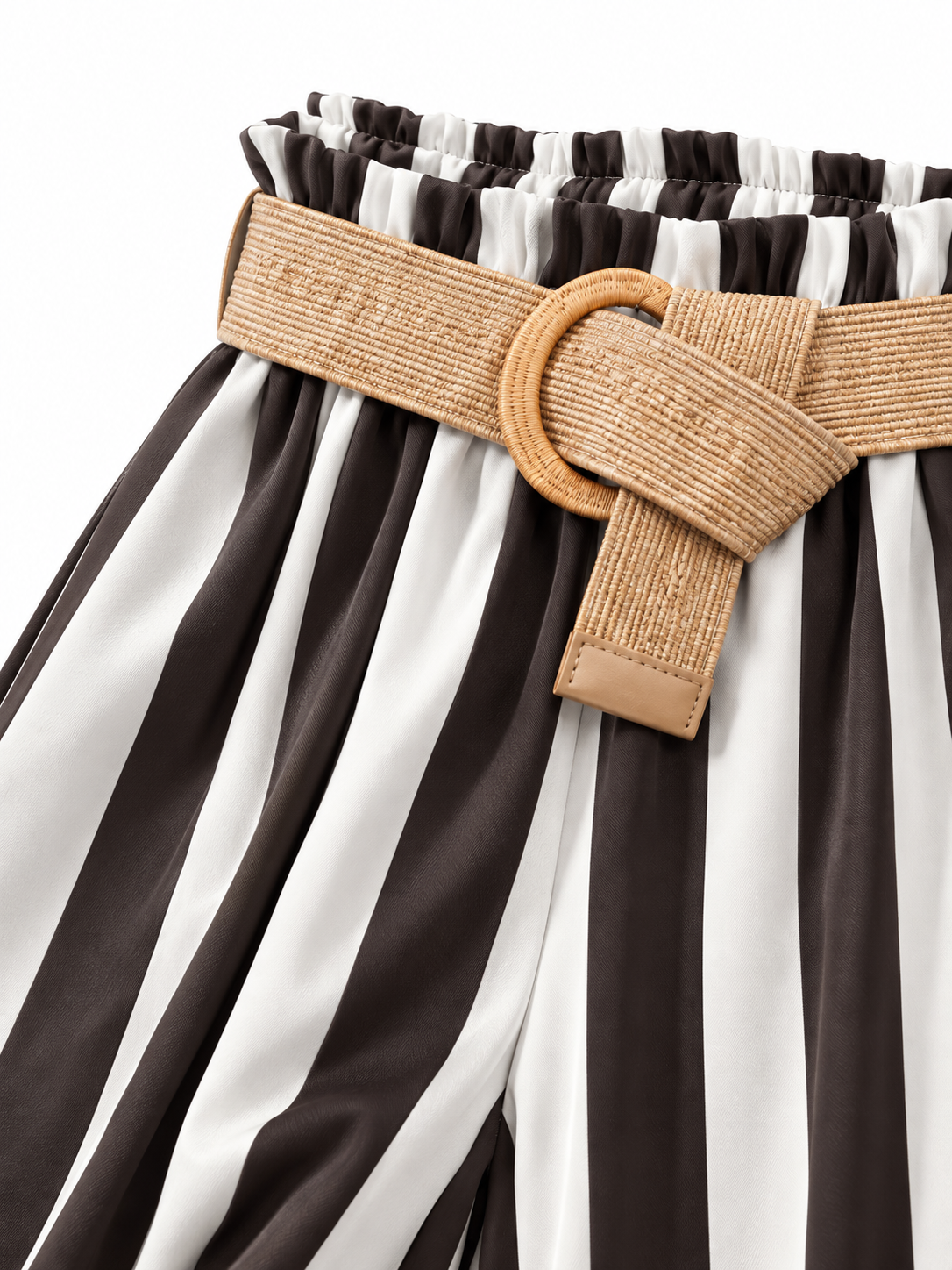 Pantaloni a Righe Verticali con Gamba Larga | Stile Casual