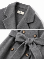 Cappotto Lungo con Doppio Bottone e Cintura | Stile Elegante