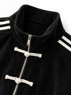 Giacca Sportiva con Colletto Alto e Nodi | Stile Street