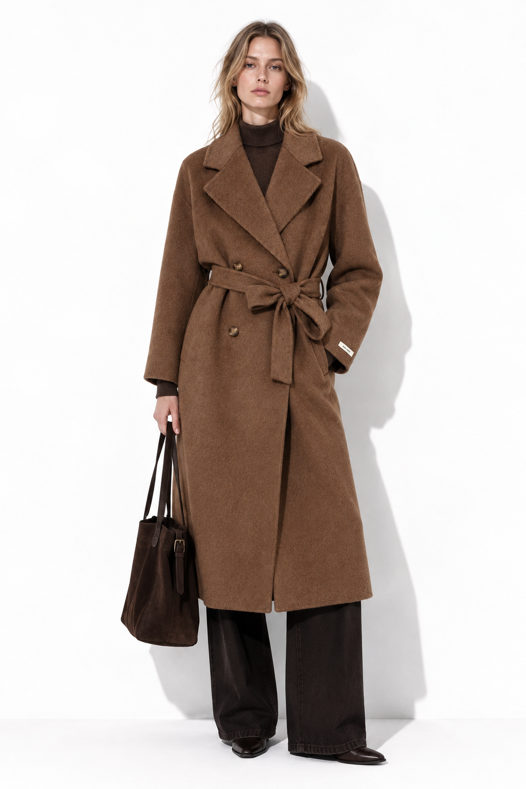 Cappotto Lungo con Doppio Bottone e Cintura | Stile Elegante