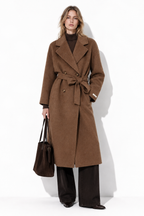 Cappotto Lungo con Doppio Bottone e Cintura | Stile Elegante